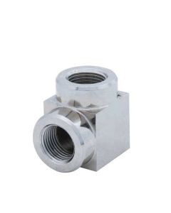 2 way 90° Connector, Elbow, Female 3/8"-18NPTF to Female 3/8"-18NPTF